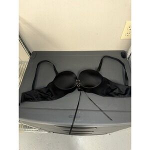 Fallsweet viral tiktok bra Push up Tie front size 34A Black
